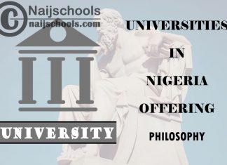 List of Universities in Nigeria Offering Philosophy