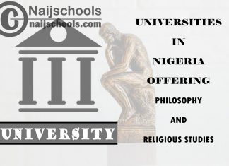 Universities in Nigeria Offering Philosophy and Religious Studies