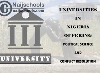 Universities Offering Political Science and Conflict Resolution