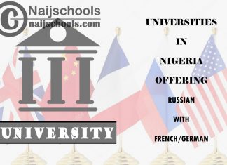 Universities in Nigeria Offering Russian with French/German