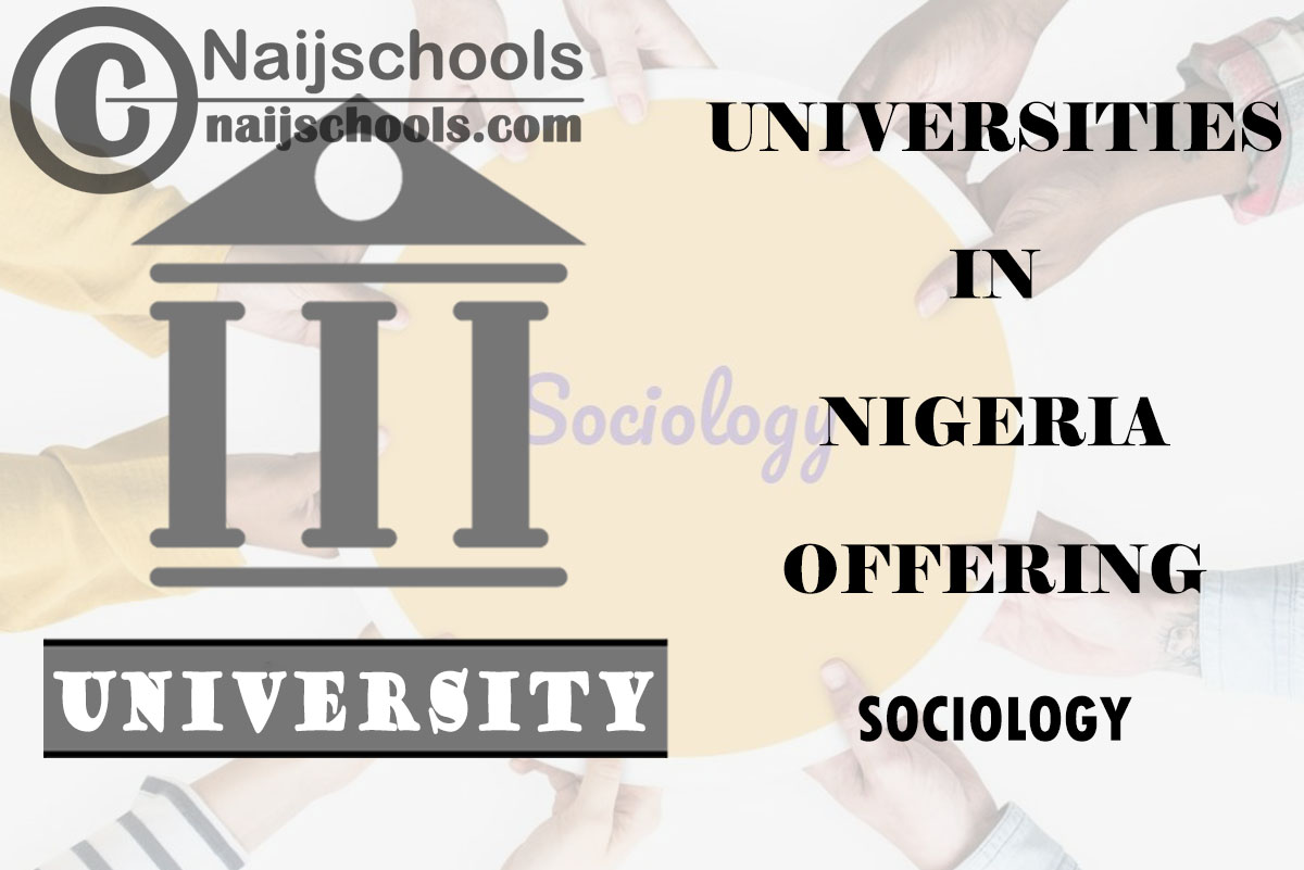 List of Universities in Nigeria Offering Sociology