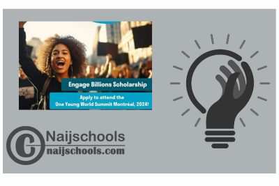 Engage Billions Scholarship to Attend One Young World Summit 2024