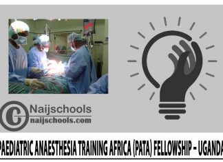 Paediatric Anaesthesia Training Africa (PATA) Fellowship – Uganda 2024/25