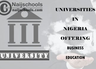 List of Universities in Nigeria Offering Business Education