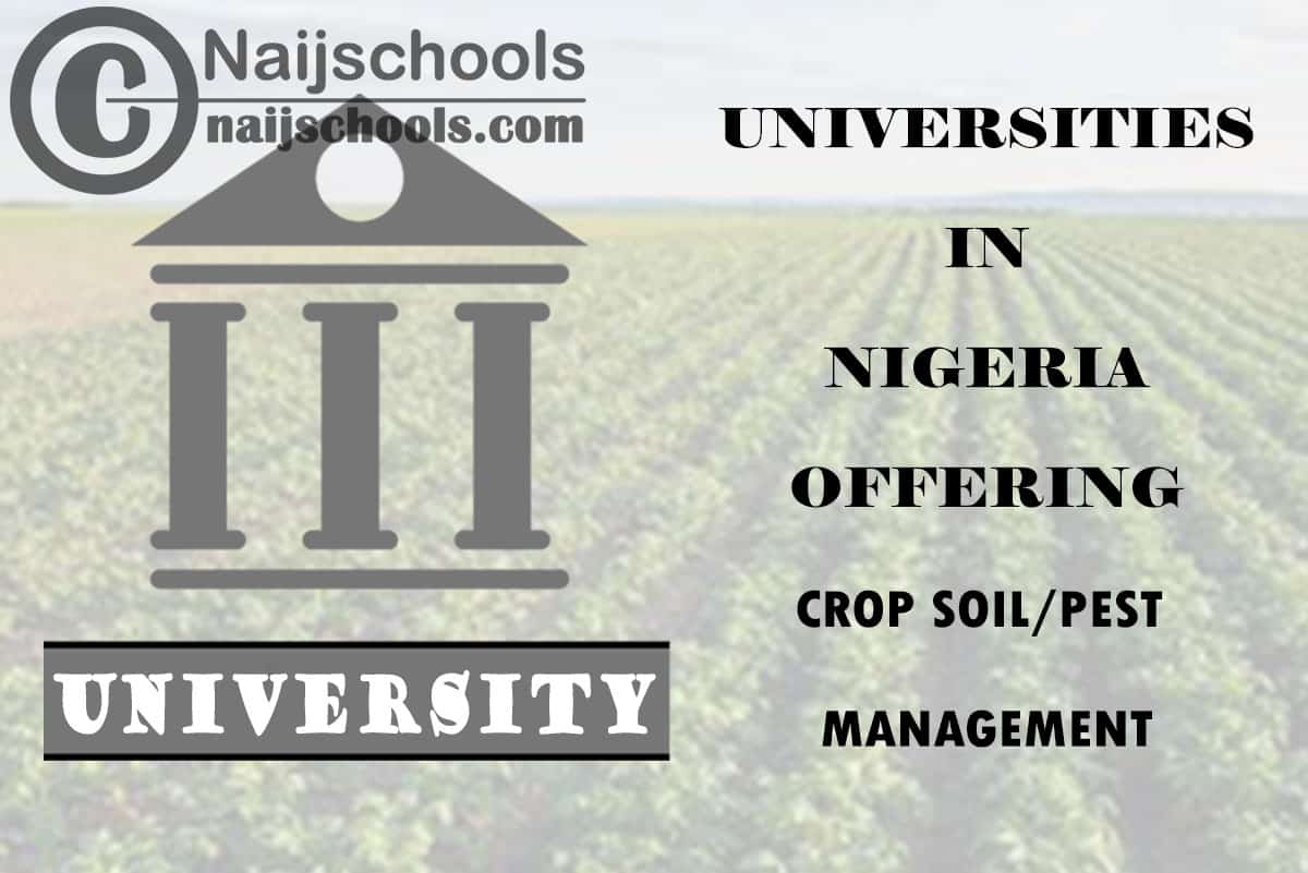 Universities in Nigeria Offering Crop Soil/Pest Management