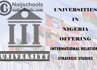 Universities Offering International Relations/Strategic Studies Universities Offering International Relations/Strategic Studies