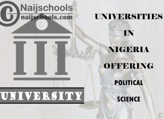 List of Universities in Nigeria Offering Political Science