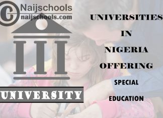 List of Universities in Nigeria Offering Special Education