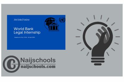 World Bank Legal Internship Program – Fall 2024