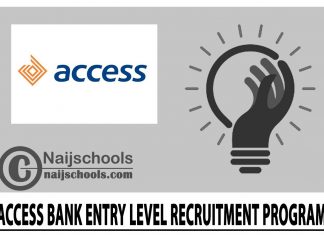 Access Bank Entry Level Recruitment Program 2024
