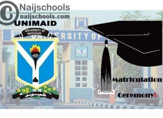 University Of Maiduguri (UNIMAID) Matriculation Ceremony 2024